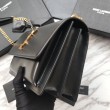 YSL Saint Laurent Sunset Medium Liscio Hardware posteriore oro 