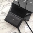 YSL Saint Laurent Sunset Medium Liscio Pelle Indietro Argento Hardware