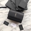 YSL Saint Laurent Sunset Medium Liscio Pelle Indietro Argento Hardware