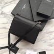 YSL Saint Laurent Sunset Medium Liscio Pelle Indietro Argento Hardware