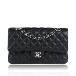 Qualità Specchio Classic Flap Originale pelle Caviar Jumbo Borse A58600 Y07352 nero imitazioni perfette