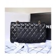 Classic Flap Originale pelle Caviar Jumbo Borse A58600 Y07352 nero