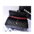 Classic Flap Originale pelle Caviar Jumbo Borse A58600 Y07352 nero