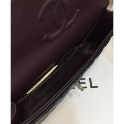 Sito Replica Classic Flap Borse Jumbo Originale pelle Caviar A01112 Nero Qualità Specchio Classic Flap Borse Jumbo Originale pelle Caviar A01112 Nero imitazioni perfette