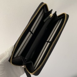 Dupe Portafoglio in metallo dorato in pelle di vitello AP1899 nero imitazioni perfette Replica Portafoglio in metallo dorato in pelle di vitello AP1899 nero Griffate