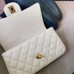 Dupe Mini Borsa con Patta in Pelle di Vitello Granata con Manico Superiore AS2431 Bianco imitazioni perfette Replica Mini Borsa con Patta in Pelle di Vitello Granata con Manico Superiore AS2431 Bianco Griffate