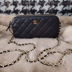 Replica Borsa con pattina A82972 Nera Griffate