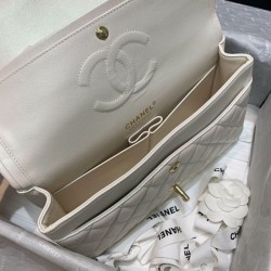 Dupe Borse Replica classica con pattina A1112 Beige imitazioni perfette Replica Borse classica con pattina A1112 Beige Griffate