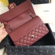 Imitazioni borse griffate Classica Con Patta In Vitello Granato A1112 Claret