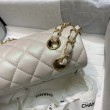 Borse Replica classica con pattina A1112 Beige