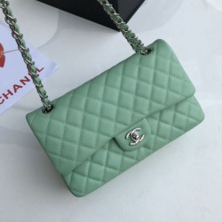 Imitazioni borse griffate Classica In Pelle Di Vitello Grana A1112 Verde Chiaro