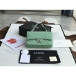 Imitazioni borse griffate Classica In Pelle Di Vitello Grana A1112 Verde Chiaro