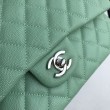Imitazioni borse griffate Classica In Pelle Di Vitello Grana A1112 Verde Chiaro