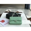 Imitazioni borse griffate Classica In Pelle Di Vitello Grana A1112 Verde Chiaro