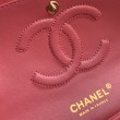 Borse Firmate Replica con patta classica A1112 Hardware in oro rosso chiaro