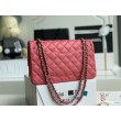 Dettagli perfetti Borsa classica con patta A1112 Hardware argento rosso chiaro