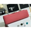 Dettagli perfetti Borsa classica con patta A1112 Hardware argento rosso chiaro