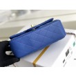 Dettagli perfetti Mini Borsa con Patta in Pelle di Vitello Granata con Manico Superiore AS2431 Blu
