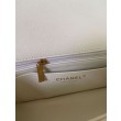 Mini Borsa con Patta in Pelle di Vitello Granata con Manico Superiore AS2431 Bianco