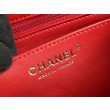 Mini Borsa con Patta in Pelle di Vitello Granata con Manico Superiore AS2431 Rosso