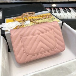 Dettagli perfetti Borsa Classic Flap A1116 Rosa imitazioni perfette