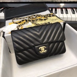 Borsa a patta classica A1116 Hardware in oro nero imitazioni perfette