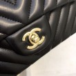 Borsa a patta classica A1116 Hardware in oro nero