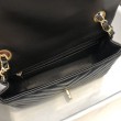 Borsa a patta classica A1116 Hardware in oro nero