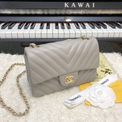 Borsa a patta classica A1117 Hardware in oro grigio imitazioni perfette