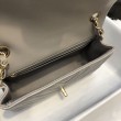 Borsa a patta classica A1117 Hardware in oro grigio