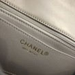 Borsa a patta classica A1117 Hardware in oro grigio