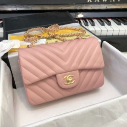 Dettagli perfetti Borsa Classic Flap A1116 Rosa imitazioni perfette