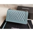 Boy Classic Chevron Flap Borse A67086 Azzurro