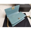 Boy Classic Flap Borse A67086 Pelle di agnello blu