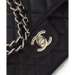 Classic Flap Borse Jumbo Originale pelle Caviar A01112 Nero