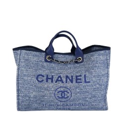 Replica Alta Qualità Canvas Large Deauville Tote A66942 Blu