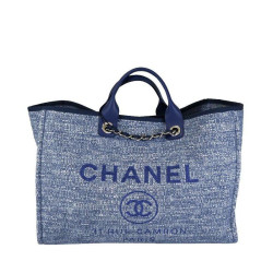 Canvas Large Deauville Tote A66942 Blu
