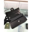 Chevron Jumbo Flap Borse A01112 Nero