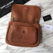 Dettagli perfetti Borse Replica Alta Qualità a catena media Niki YSL Saint Laurent Marrone