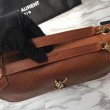 Dettagli perfetti Borse Replica Alta Qualità a catena media Niki YSL Saint Laurent Marrone