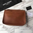 Dettagli perfetti Borse Replica Alta Qualità a catena media Niki YSL Saint Laurent Marrone