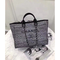 Dettagli perfetti Canvas Large Deauville Tote A66942 Grigio