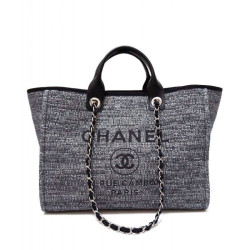Dettagli perfetti Canvas Large Deauville Tote A66942 Grigio
