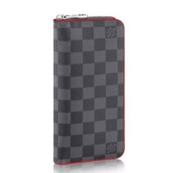 Alta gamma replica Portafoglio Zippy Vertical Damier Graphite N63304