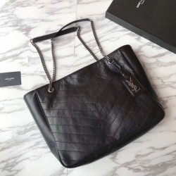 Replica Alta Qualità Shopping Borse YSL Saint Lauren Nera