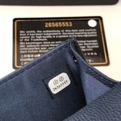 Qualità superiore replica Portamonete Classic Flap A31504 Blu scuro Dupe Perfetta Cloni Firmate Qualità superiore replica Portamonete Classic Flap A31504 Blu scuro imitazioni