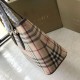 Cloni Firmate Burberry Borsa con manico in PVC Caffè imitazioni