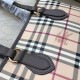 Cloni Firmate Burberry Borsa con manico in PVC Caffè imitazioni