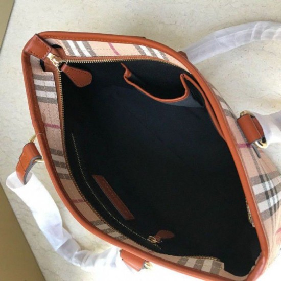 Burberry Borse Imitazioni per manico in PVC Arancione Dupe Perfetta Cloni Firmate Burberry Borse Imitazioni per manico in PVC Arancione imitazioni