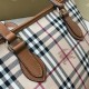 Cloni Firmate Burberry Borsa Replica 1:1 per manico in PVC Marrone imitazioni
